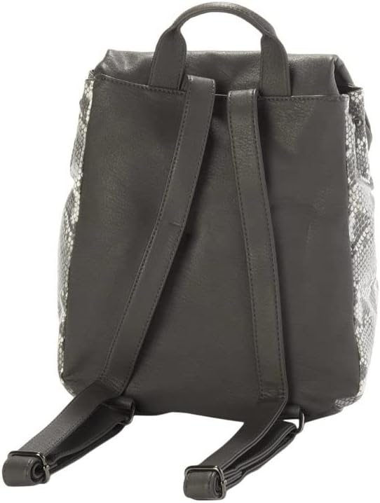 Vista 2 de Jessica Simpson New Logo Mochila pequeña Bolso Bethany Gris Carbón, Gris
