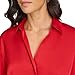 Calvin Klein Women's Sportswear Blouse,Red,Large
