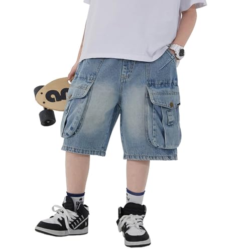 Pantalones cortos de mezclilla de alta calidad y tacto suave para niños