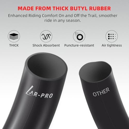 Image of AR-PRO (2-Pack) 3.00 /3.50-14 90 /100-14 Dirt Bike Inner Tubes with TR4 Straight Valve, Replacement Heavy Duty Inner Tube for 3.50-14, 3.00-14, 80 /100-14, 90 /100-14 Dirt Pit Bike Tires