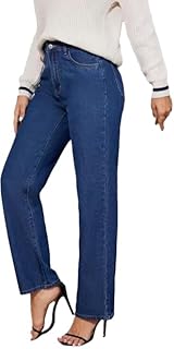 comfits Women's Regular Fit Baggy Jeans, Dark Blue, Straight Leg-picture-12