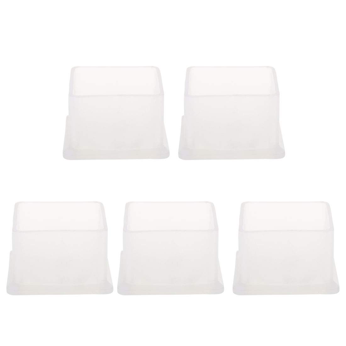 Tapas de pata para silla de PVC transparente reducen ruido y protegen el suelo