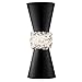 Fine Art Lamps 876750-2ST Arctic Halo Wall Sconce, 2-Light 80 Total Watts, Black