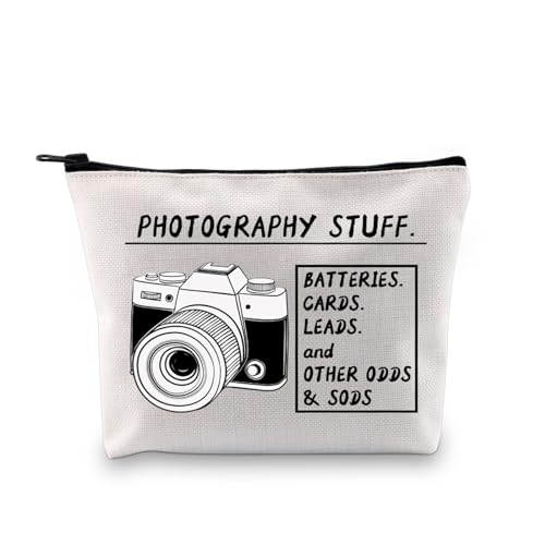 LEVLO Photographer Makeup Bag Photography Camera Accessories Stuff Bag Photography Lovers Gift Camera Cosmetic Bag (Photography Stuff 3UK)