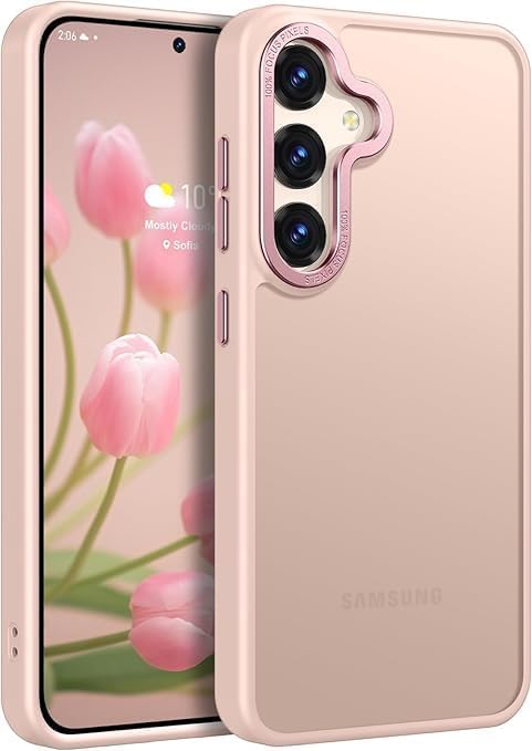 Image of DIZORO Polycarbonate Matte Case for Samsung A26 5G Translucent Frosted Hard Back Phone Case Anti-Fingerprint Anti-Slip Shockproof Protective Case Cover for Samsung A26 5G Black