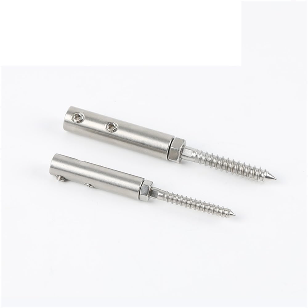 Morsetti per Fune 10 Pz Vite Morsetto Fune Metallica for 8mm Swage Viti di Ritardo con Esagonale Bulloni Fibbia for Ponte della Scala Palo Legno