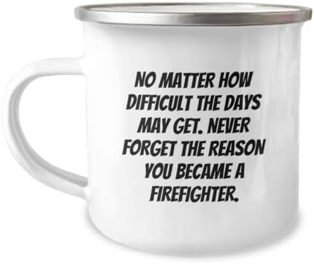 Firefighter Camping Mug Idea for Coworkers Birthday Gift image 3