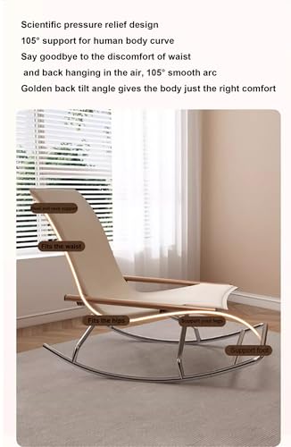 Chaise à bascule pliante de camping extérieure et fauteuil léger
