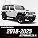 EYOUHZ for JL JLU 4-PCS Off-Road Flat Front & Rear Fender Flares Compatible with 2018 2019 2020 2021 2022 2023 2024 2025 Jeep Wrangler JL JLU Unlimited, Heavy Duty Steel Wheel Fender Mud Guard Kit