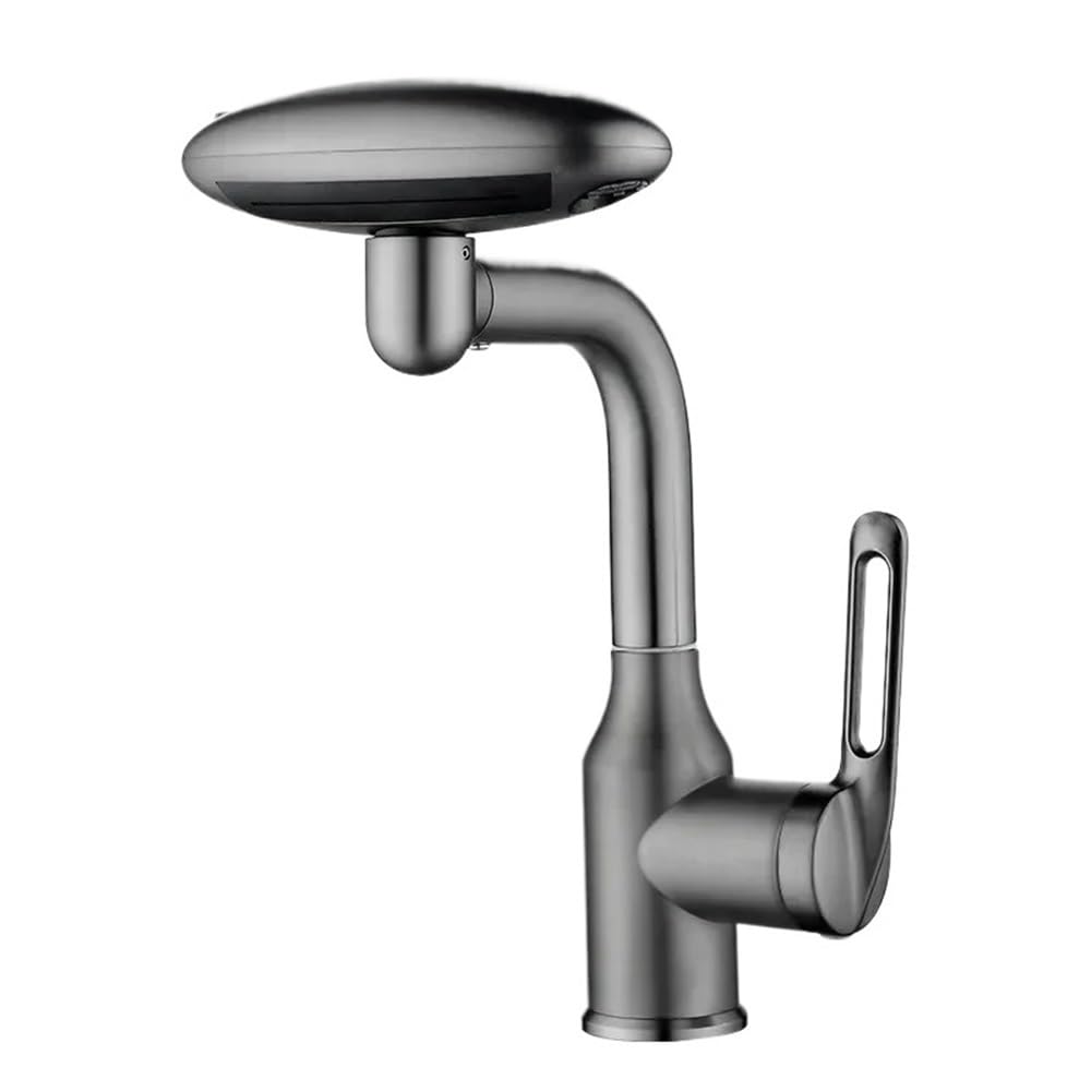Solución sin contacto: Grifo gris sensor y rotación 360