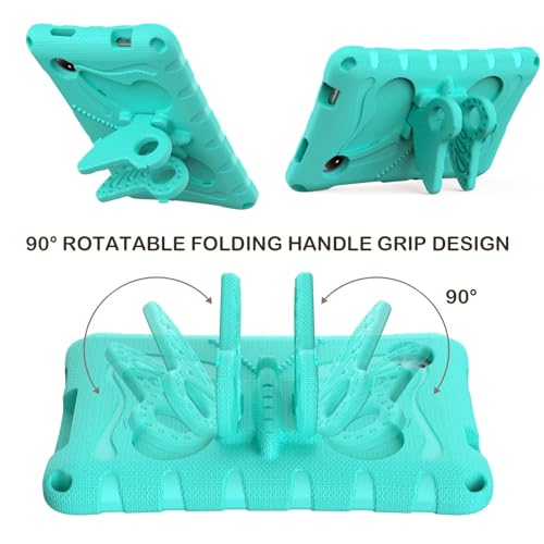 Coque antichoc Redmi Pad SE 8.7 vert pour stopper les chutes avec sangle et support - 4