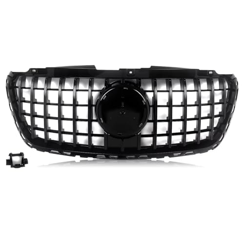 Grille capot Benz Sprinter W907 2018-2024 calandre avant noire brillante style GT pièces auto