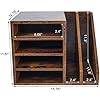 PAG Wood Desktop File Holder Organizer Mail Sorter With Storage Drawer, For File Folders, Mails, Envelopes, Mailing Supplies Or Magazines, 6 Compartments, Retro Brown - View #5