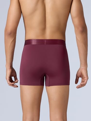 Image of XYXX Men's Rev Tactel Elastane Stretch Solid Trunks with No Marks Waistband & 8X Quick Dry