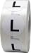 L Clothing Labels Round Circle Stickers For Retail Apparel 3/4 Inch 500 Adhesive Stickers