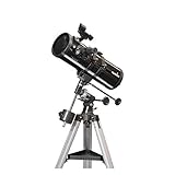 Longitud focal: 1000 mm Sky-Watcher SK1141EQ1-M2 Telescopio Reflector, Negro