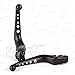KiWAV Ergonomic Black & Chrome Dual Color Aluminum Levers Hand Control compatible for Harley 96-07 Dyna Sportster Touring