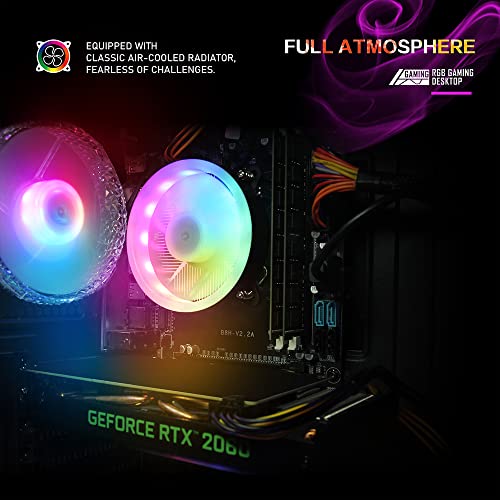Stgaubron Gaming Desktop Pc,Intel Core I7 3.4 Ghz Up To 3.9 Ghz,Geforce Rtx 2060 6G Gddr6,16G Ram,512G Ssd,Wifi,Bt 5.0,Rgb Fanx6,Rgb Keyboard&Mouse,Rgb Mouse Pad,Rgb Bt Sound Bar,W10H64 #TOP7