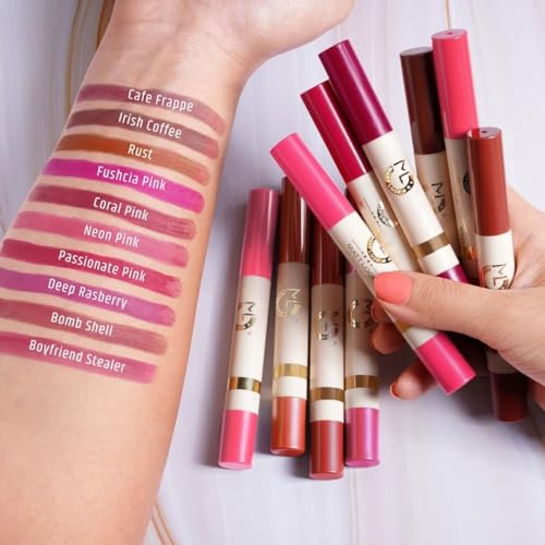 Image of MATTLOOK Velvet Smooth Lipstick | High Pigmentation | Non-Transfer & Waterproof | Creamy | Long Lasting Lipstick (17-Passionate-Pink,2g)