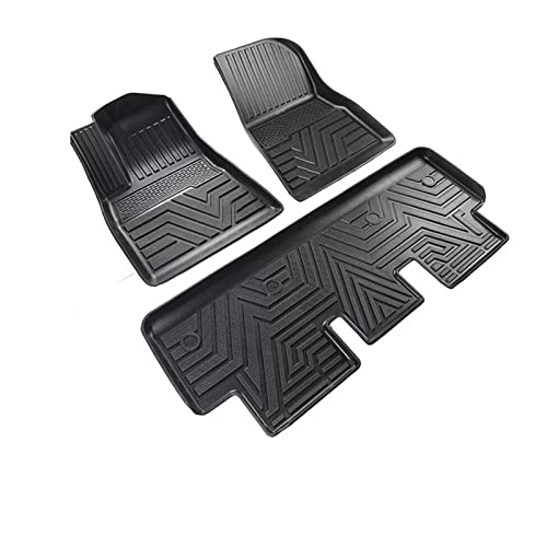 Tapis de sol voiture caoutchouc anti-boue protection coffre et pieds Tesla Modèle 3/Y
