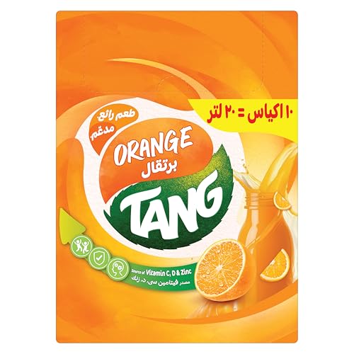 كيس مسحوق عصير بنكهة البرتقال متعدد الاستخدامات من تانج، 40 جم، 10 قطع