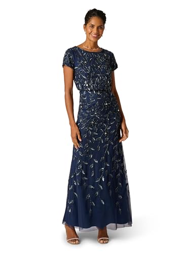 Image of Adrianna Papell Embellished Mikado Gown