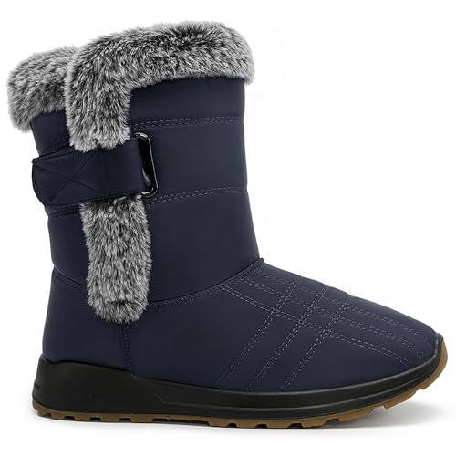 Decould Sylf Winter Snow Boots Women Waterproof Fur-Lined