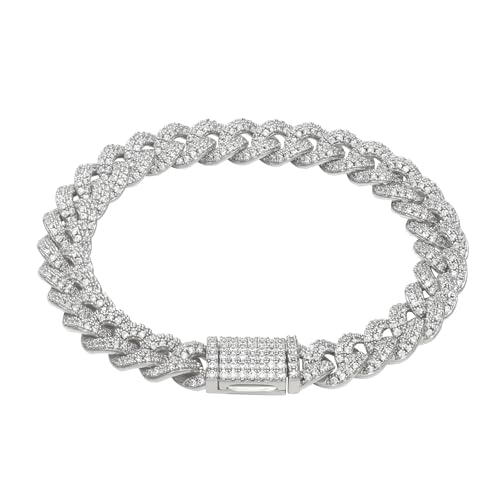 LuxeFlex Cuban Link Bracelet for Men and Women, 8mm 14K