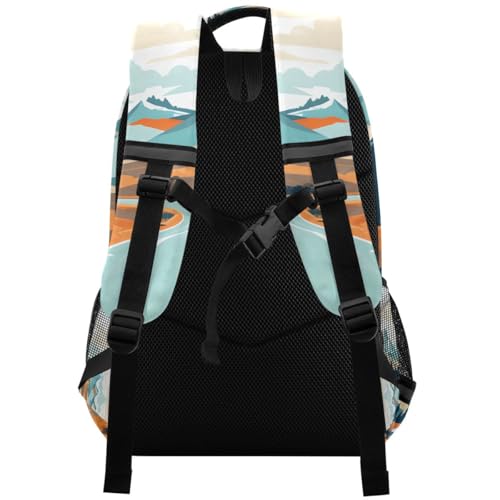Kids Backpack Vintage Camper Van Daypack for School and Travel2