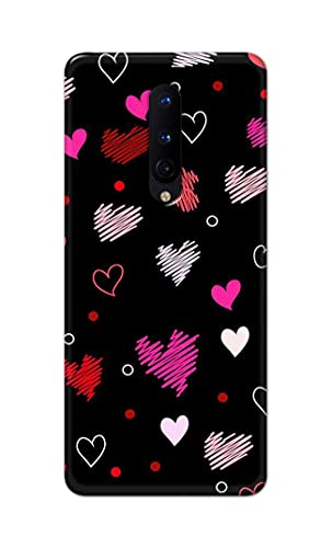 Image of PRINTFIDAA Vibrations of Love Hard Back Cover for OnePlus 8 (6.55 inch) Back Cover -(P6) KAT1009