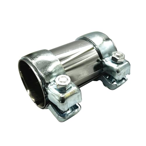 LPFIDI Auspuffschelle Set - Exhaust Component - Silber - Modern - Stahl - 60 mm x 125 mm