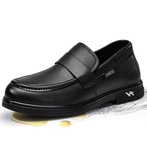 GUYISA PRO Chef Shoes for Men Non Slip Work Shoes Lightweight Waterproof Oil Resistant Work Sneakers Kitchen Restaurant Food Service Shoe with All-Day Comfort & Shock Absorption