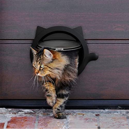 Chatières pour chat pour porte magnétique avec accessoires installation mur