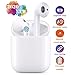 Produktbild 2020 Bluetooth-Kopfhörer, kabellos, BT5.0, Mini-Bluetooth-Kopfhörer, mit Mikrofon, Stereo-Audio, für iOS Android PC, unterstützt Sia/kabelloses Aufladen (Weiß -T56)