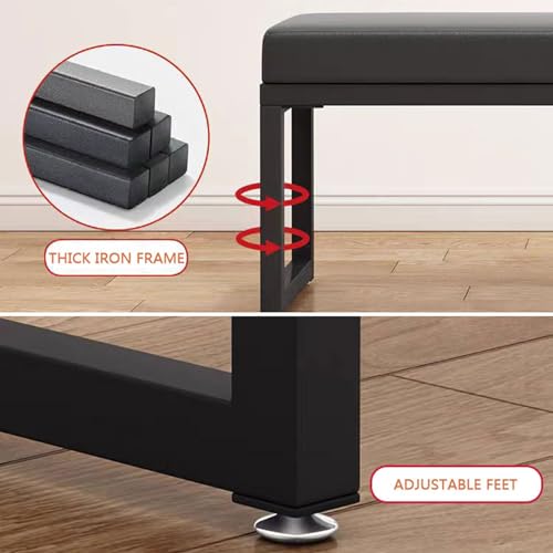 Banc bout de lit avec coussin rembourré pour entrée nette - 8