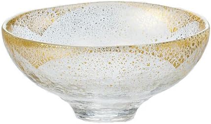 Tokyo Matcha Selection - GIYAMAN - Glass Matcha Bowl : Clear Gold - Japanese Glass Matchawan Tea Ceremony [Standard ship by SAL with Tracking number & Insurance]