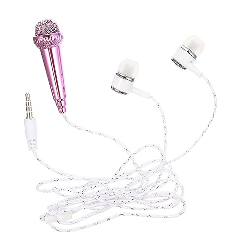 FUNOMOCYA Vocal Microphone Mini Phone Microphone Portable Recording Mic Sturdy Plastic Tiny for Easy Carrying for Singing