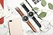 Galaxy Watch 8 Classic Band 46mm, Bands for Samsung Galaxy Watch8 40mm/44m (2025), Business Leather Wristband Replacement Strap for Men Women, Black+Brown Silver