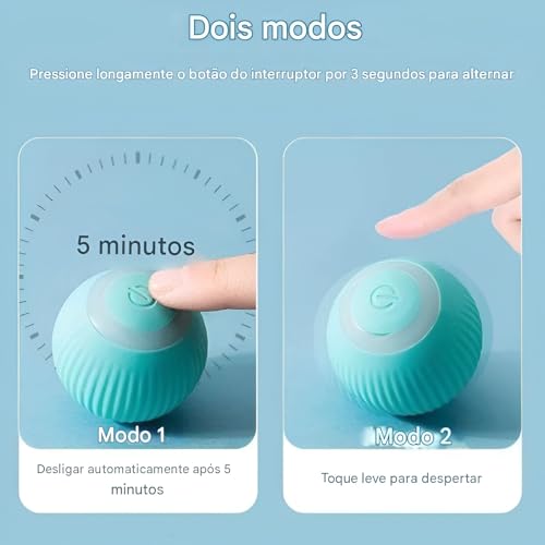 Bola Elétrica Inteligente Para Pets, Brinquedo Interativo Para Gatos E Cachorros, Movimento Automáti