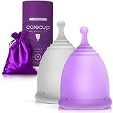 CareCup Menstrual Cup Kit - Tampon, Pad, and Disc Alternative Product - Wear for 12 Hours - Reusable