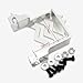 Aluminum Servo Mount Radiation Design Compatible with 2075 2075X Servo Silver for Traxxas 1/5 X-Maxx X Maxx 1/6 XRT 7749