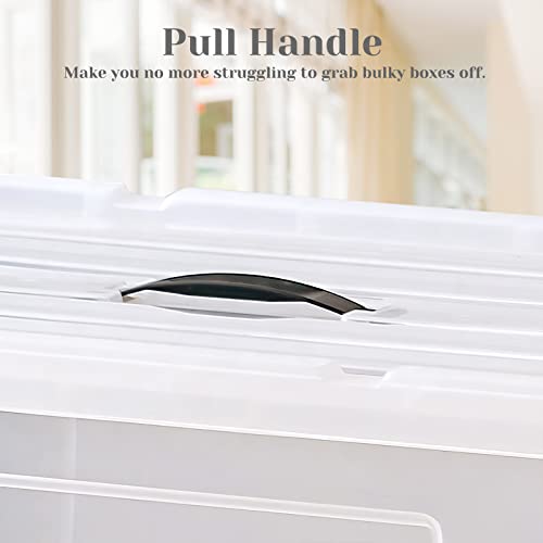 HOHAOO Scatole portaoggetti con coperchio, 80 l