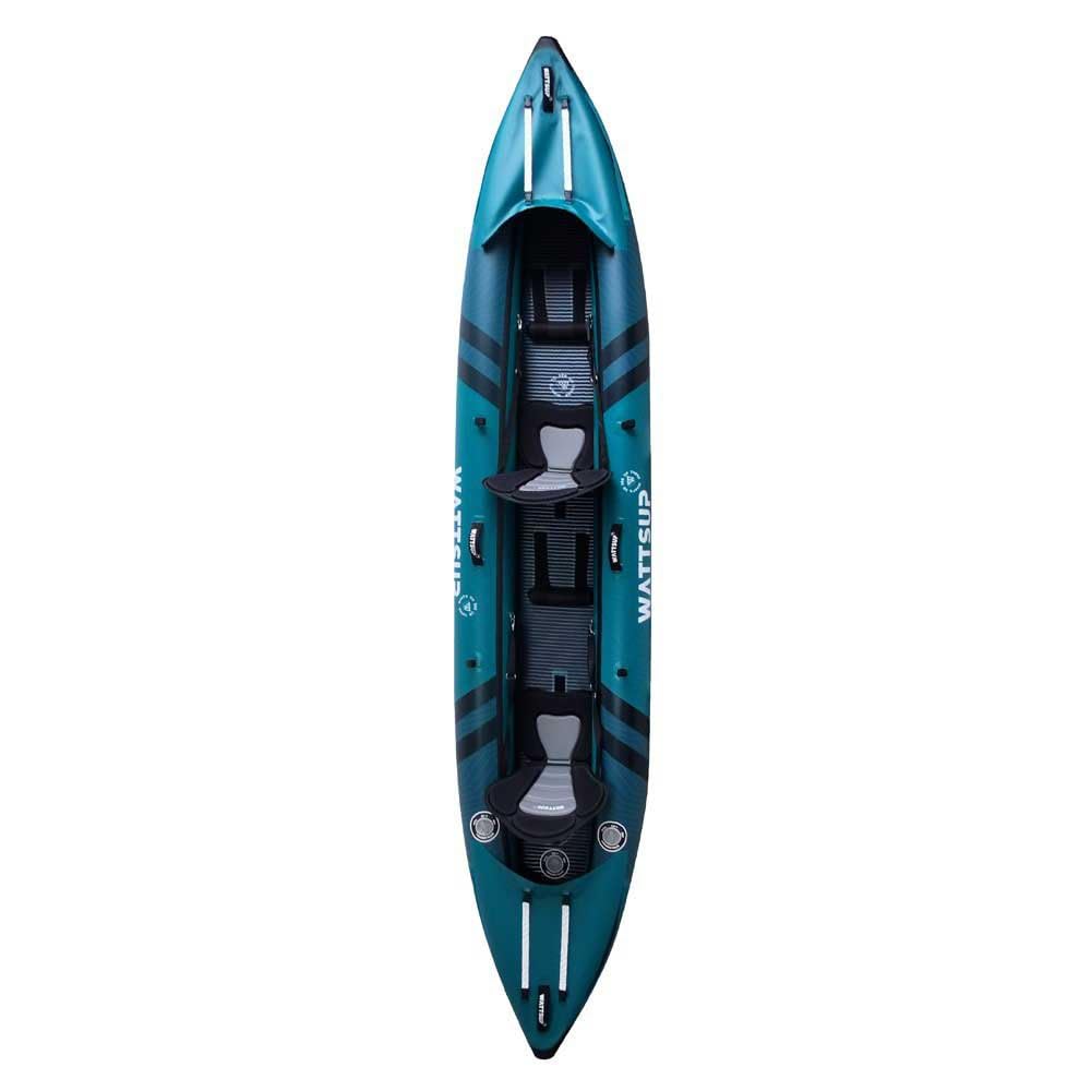 Kayak Inflable Wattsup COD 2 plazas – 410 x 85 cm (13'4" x 33") – PVC Laminado + Dropstitch – Pack Completo – MAX 220 kg