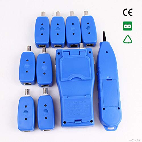 KOLSOL AT112 Network Ethernet LAN Phone Wire Tester Line Finder Remote Cable Tracker USB Coaxial Cable with 8 Far-end Jacks Support Multiple Tester Ports BNC RJ45 RJ11 - Thumbnail 5