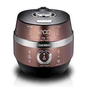 CUCKOO CRP-JHSR0609F | 6-Cup (Uncooked) Induction Heating Pressure Rice Cooker | 13 Menu Options, Auto-Clean, Voice Guide, Made in Korea | Copper