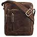 Produktbild STILORD 'Jamie' Herren Ledertasche - Perfekt für Reisen & Alltag - Kleine Vintage Messenger Bag für 9.7 Zoll iPad - Moderne Schultertasche für Männer Echtleder, Farbe:zamora - braun
