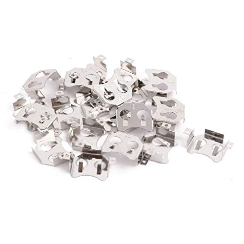 Batería botón LR44/SR44 metálica tono plata x20 miniatura 1