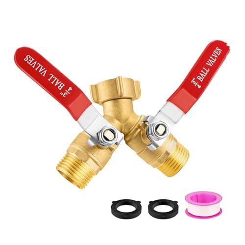 Vannes de séparation en Y en laiton durable avec filetage de 1,9 cm