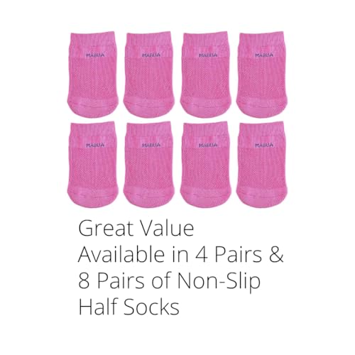 MABUA Anti-Slip Breathable Half Socks, Pairs 6