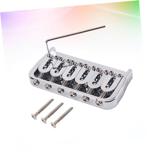 Chevalet de guitare electrique fixe metallique contre les cordes qui frisent